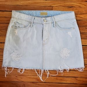 The Big Mini A-Line Get Blondie denim skirt sz 25